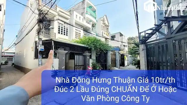 Nhà 2 lầu, 88m2, giá 10 triệu, hẻm xe hơi, Quận 12