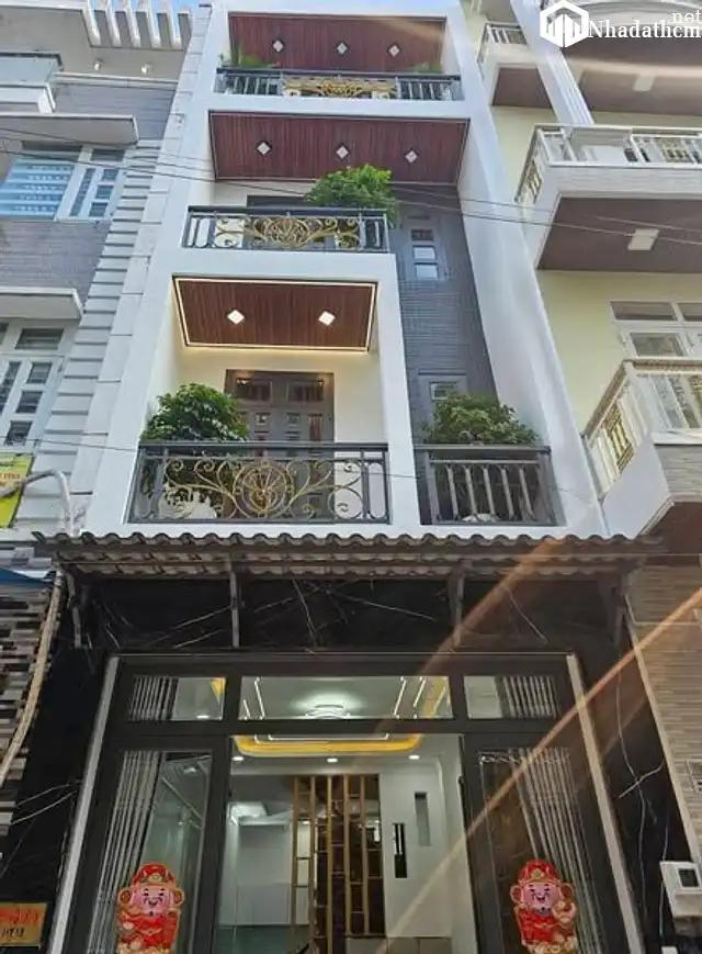 Nhà đường nhựa 8m, 4pn, 5wc, giá 5.35 tỷ, Quận 12