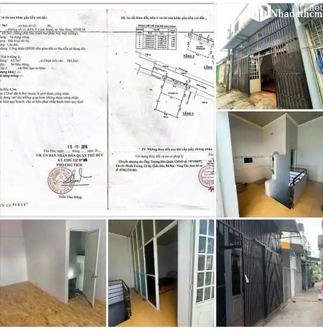 3,3 tỷ ( TL) ↔️ 62,7m2 🏡 Ngang 6.4m 🔜 Đường số 11, Q9