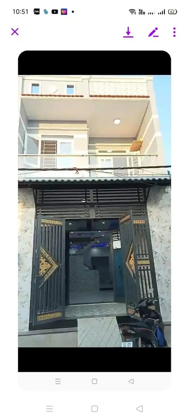 Cho thuê nhà lâu dài, nguyên căn 1 triệt 1 lầu 5x16 có 2 PN 2 WC , Bình Chánh