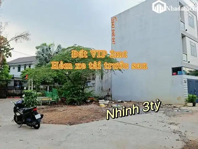 Bán đất hai mặt tiền hẻm xe tải, giá chỉ 3 tỷ, 64m2, Thủ Đức
