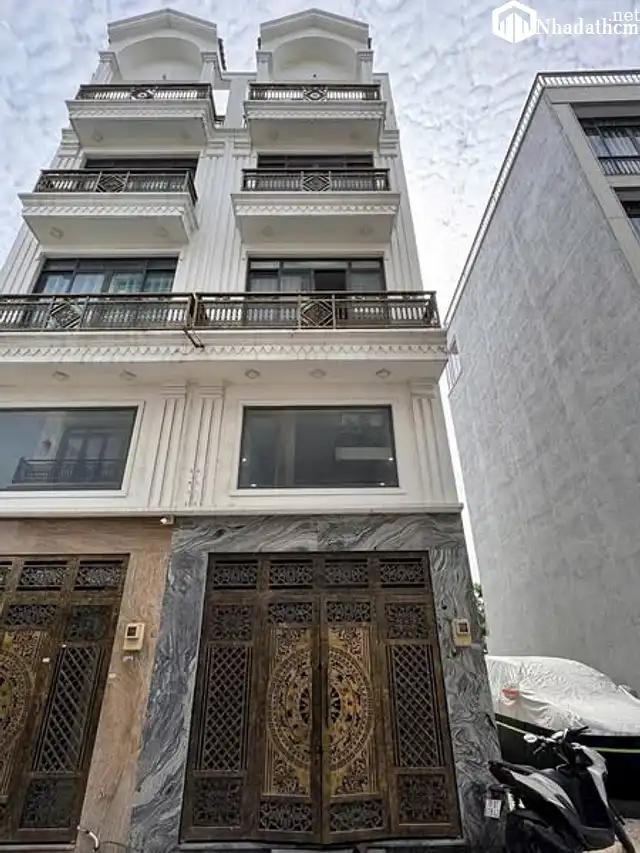 Nhà mặt tiền hẻm, giá 14 triệu, Đường 18B, Đúc 3 tấm gồm 4PN ,5WC sân thượng trước sau