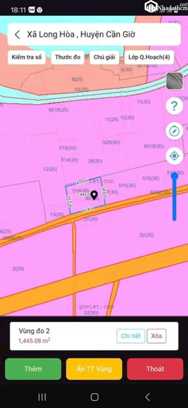 CHÍNH CHỦ CẦN BÁN LÔ ĐẤT MẶT TIỀN ĐƯỜNG THẠNH THỚI - XÃ LONG HÒA, CẦN GIỜ