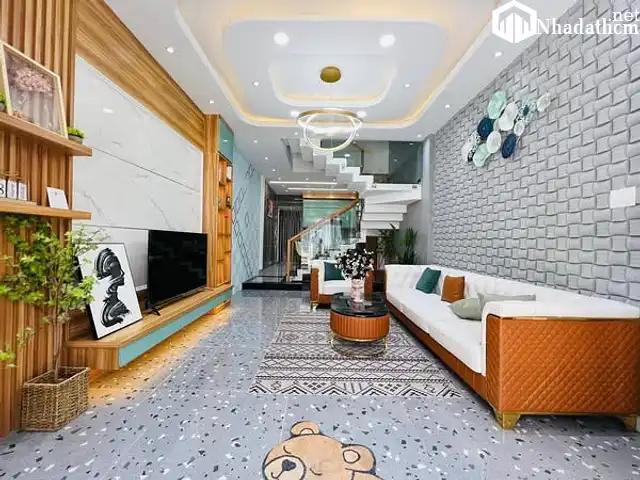 Cần bán Nhà 1 Trệt 1 Lầu Mới Xây, Full Nội Thất, Vào Ở Ngay, tại Quận 12