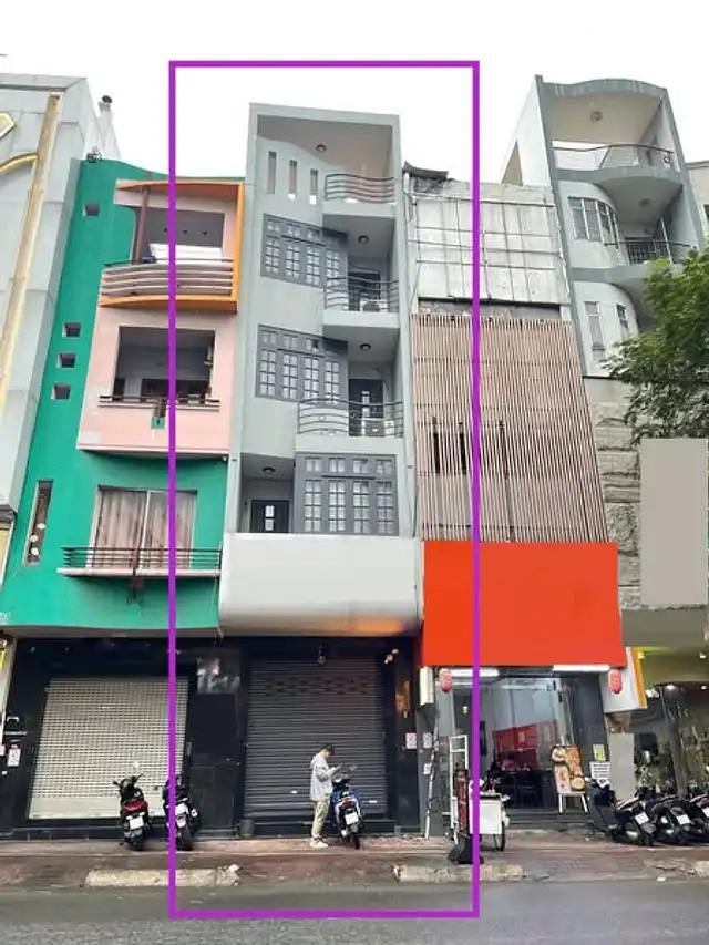 Cho thuê nhà MT, 4 lầu, giá 60 triệu,  đường Cao Thắng,  Quận 10