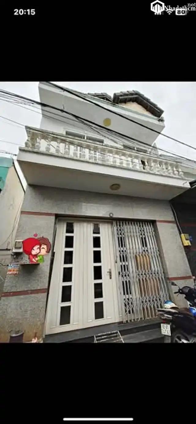 Nhà hẻm ba gác, SHR, 100m2 nở hậu, gần chợ, giá 3.3 tỷ, Bình Chánh