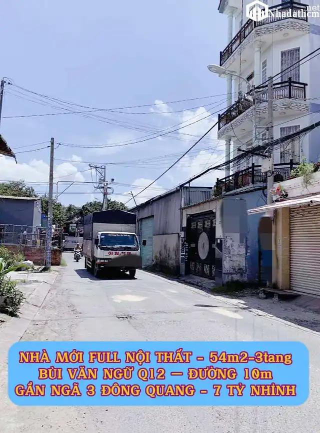 Nhà mới full nt 54m2-5tang Bùi Văn Ngữ Q12-đường 10m-7,5 tỷ 0932030061