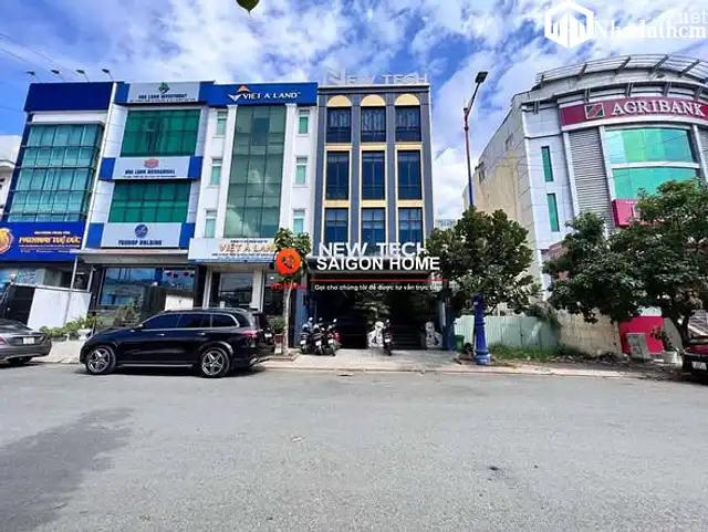 Cho thuê toà nhà mặt tiền đường Lương Đình Của, Quận 2, 4 tầng, làm văn phòng tốt.